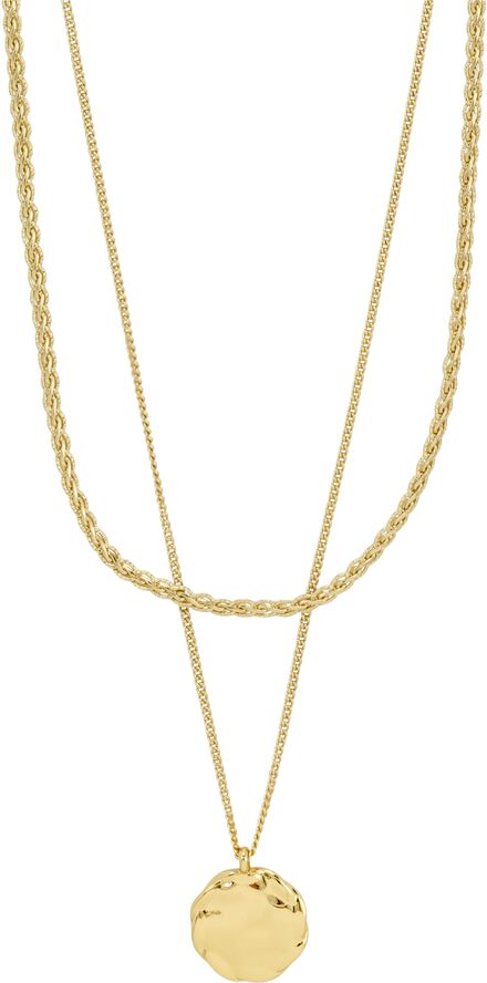DECLAN necklace 2-in-1 set, gold-plated