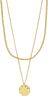 DECLAN necklace 2-in-1 set, gold-plated