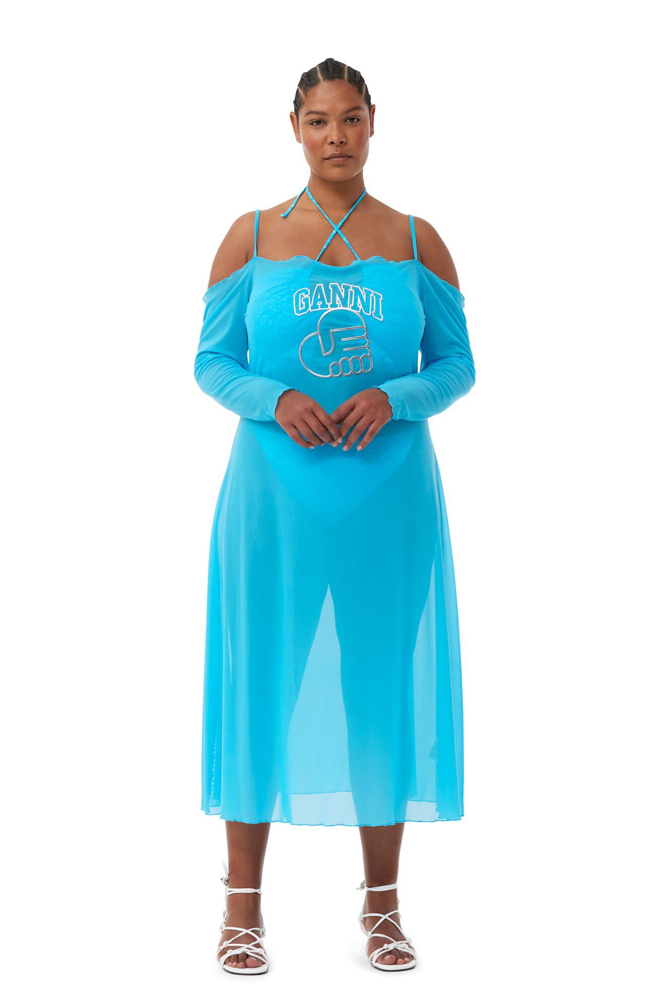 Mesh Off Shoulder Dress