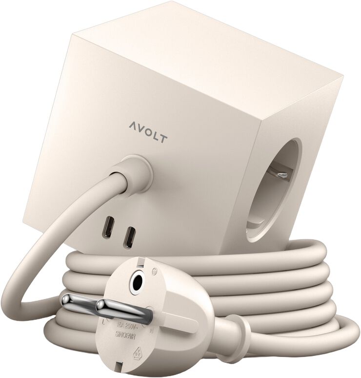 Square 1 - USB-C - 1,8m F EU - Nomad