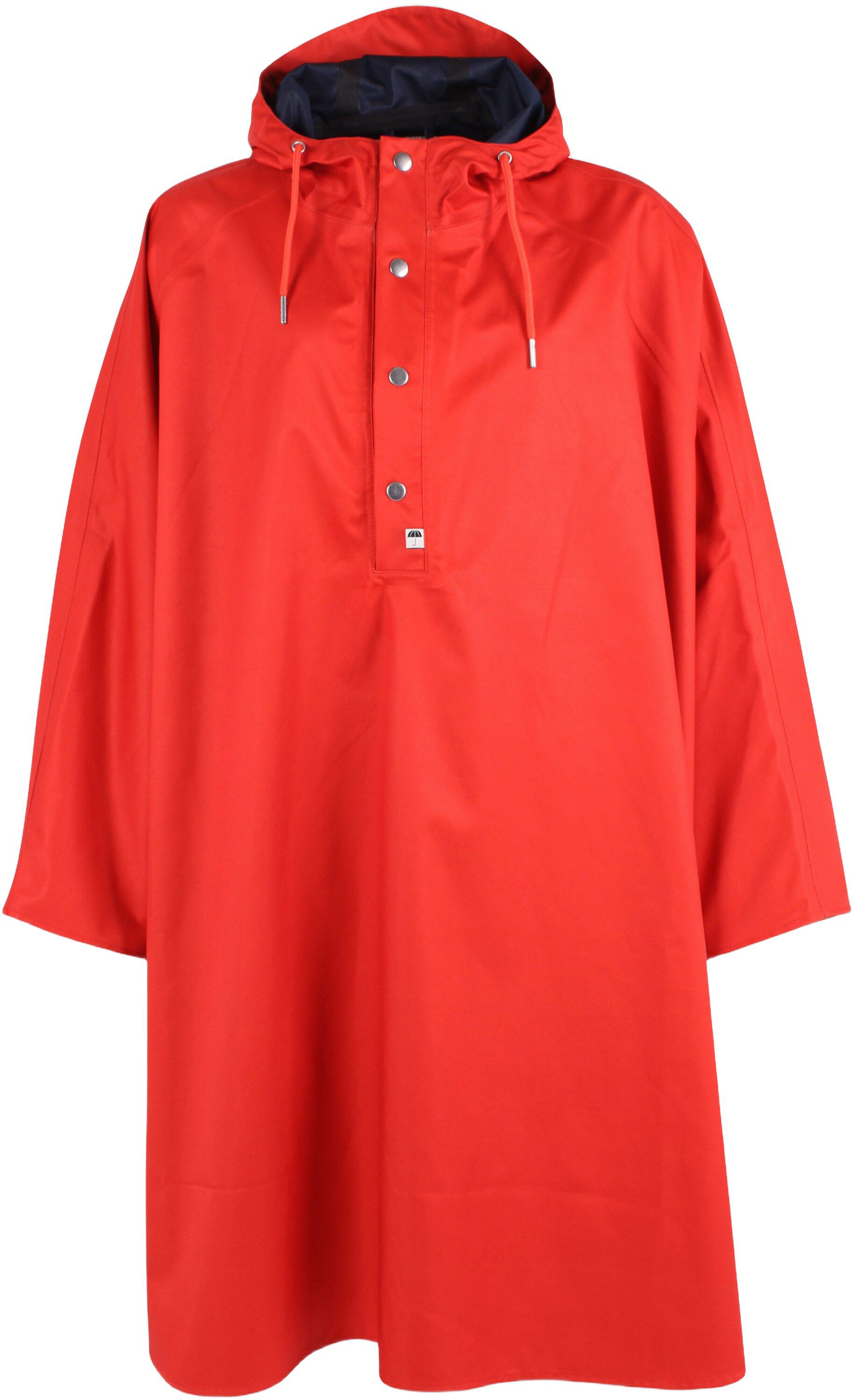 Danerain Poncho Bright Red