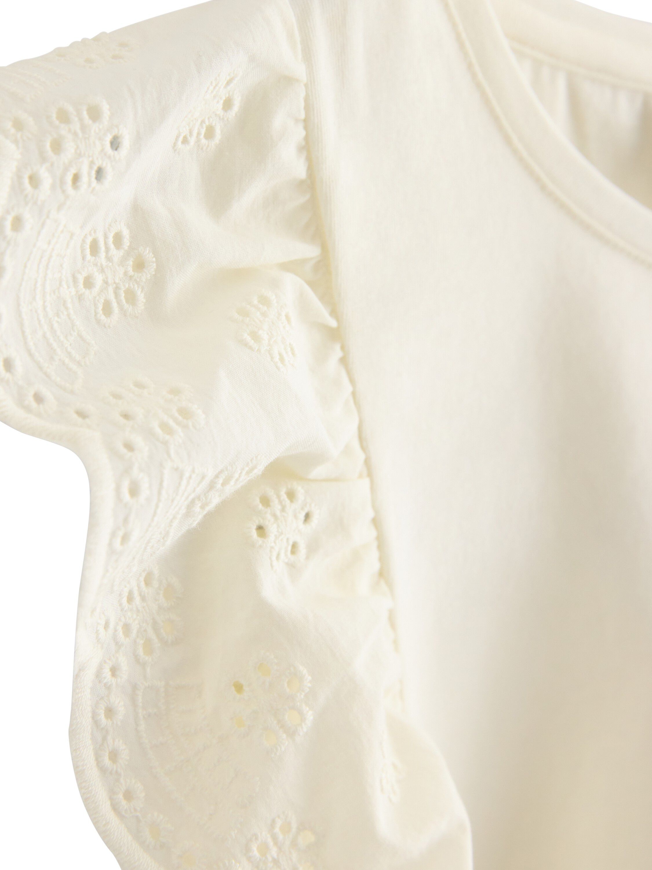 Top embroidery lace frill