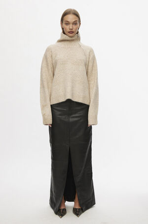 Blur Half Zip Knit