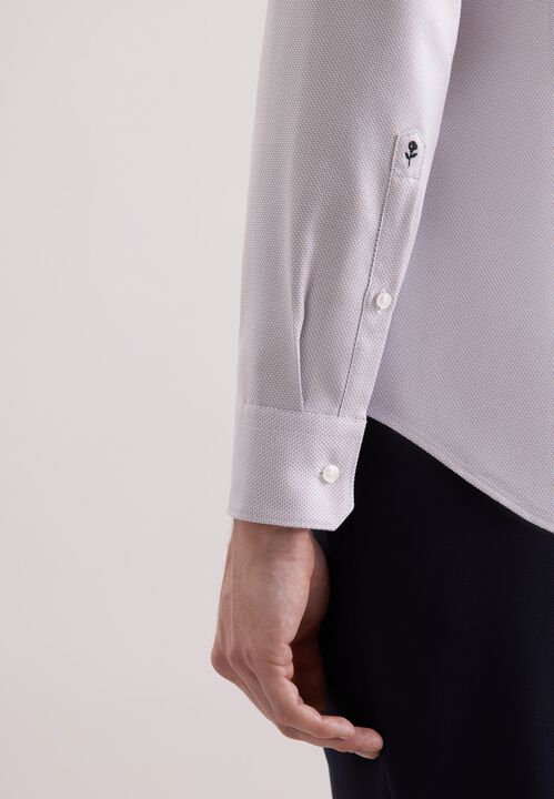 Business shirt Slim 1/1 Covered-Button-Down-Collar Structur