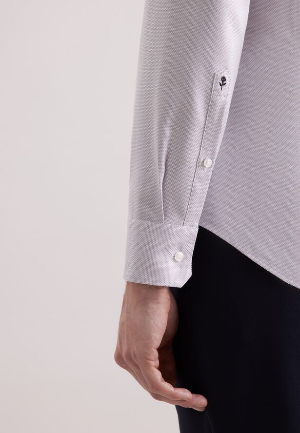 Business shirt Slim 1/1 Covered-Button-Down-Collar Structur