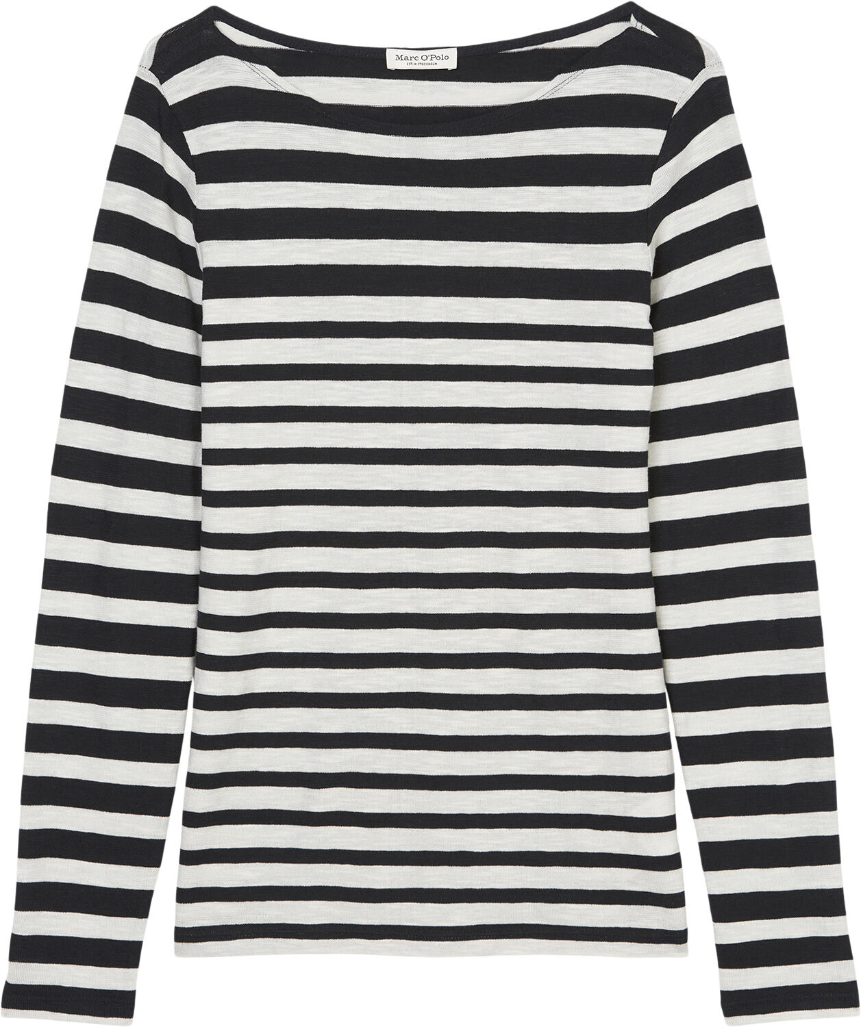 T-shirt, long sleeve, boat neck, st