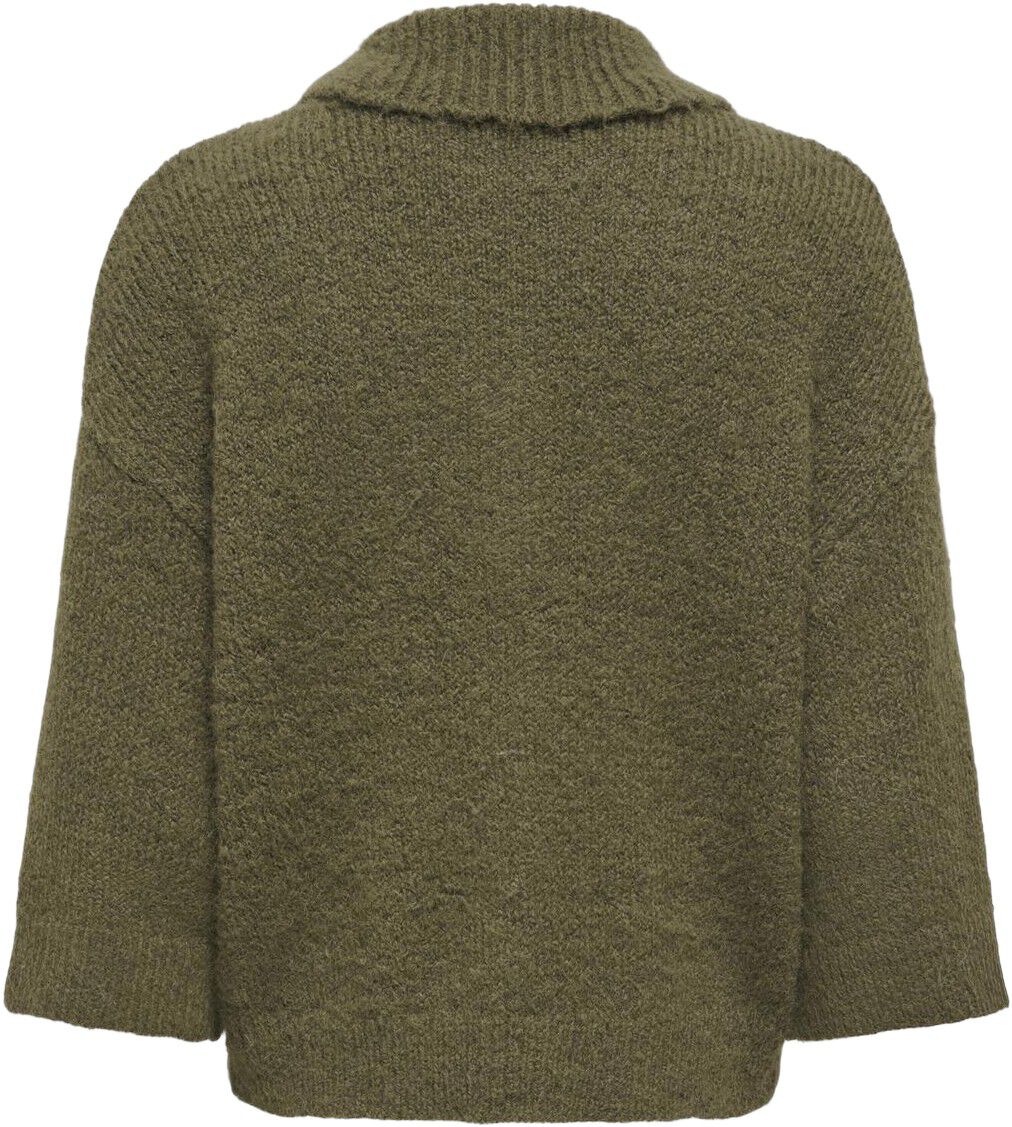 Onlmaggie 3/4 Wide Zip Cardi Cc Knt
