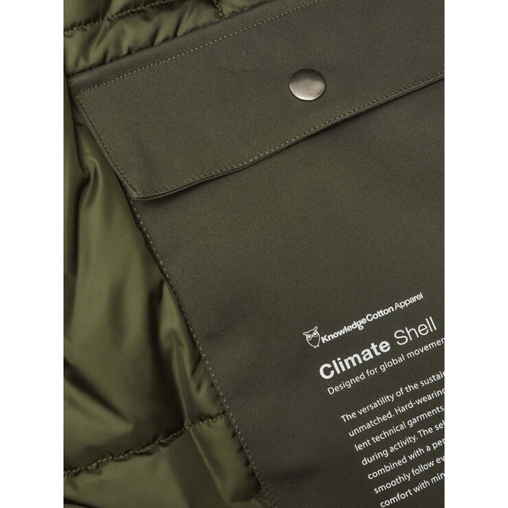 Long soft shell jacket CLIMATE SHELL - GRS/Vegan