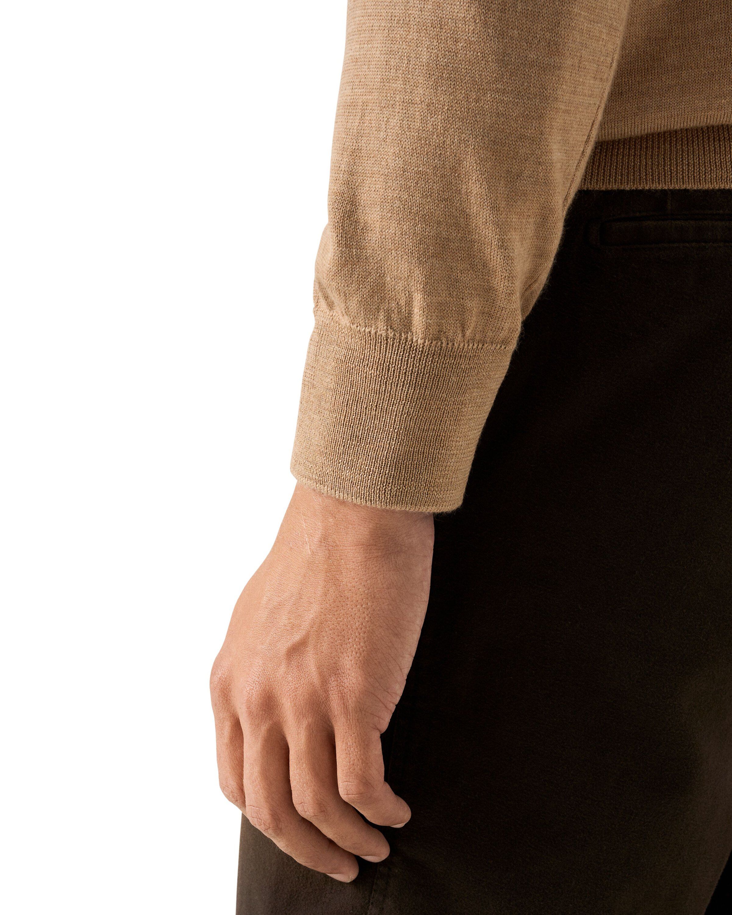 Merino Quarter Zip Knit Polo