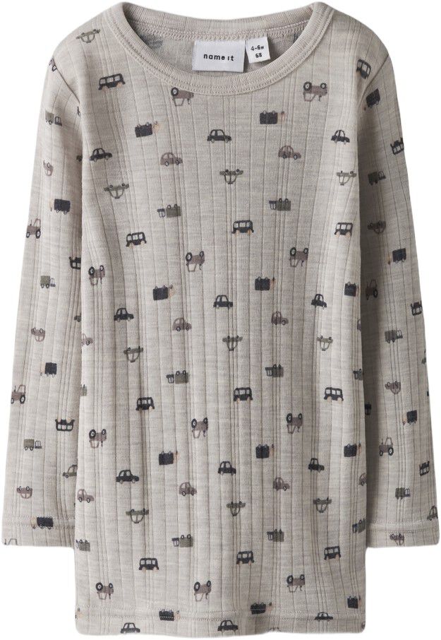 NMMWANG WOOL NEEDLE LS TOP NOOS