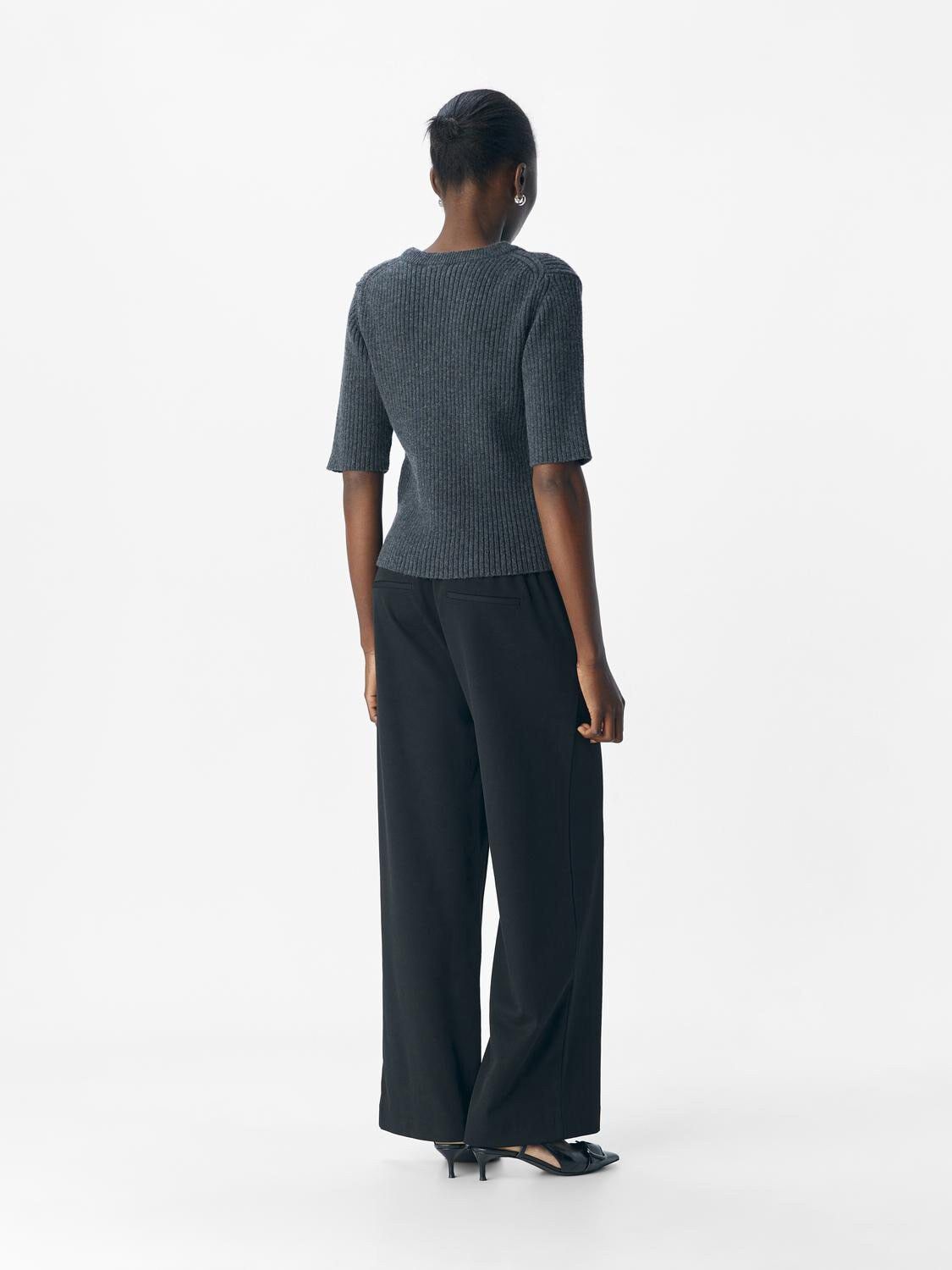 OBJELVA 2/4 RE O-NECK KNIT NOOS