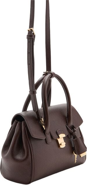 Medium city handbag with flap