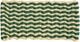 Coco Door Mat-Stripe Wave-Dark green and white