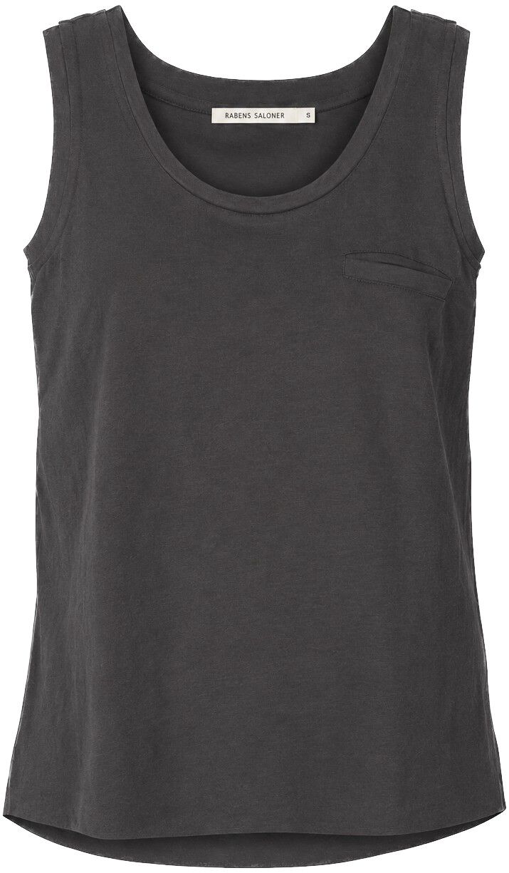 Vintage jersey pocket tank top - Ab