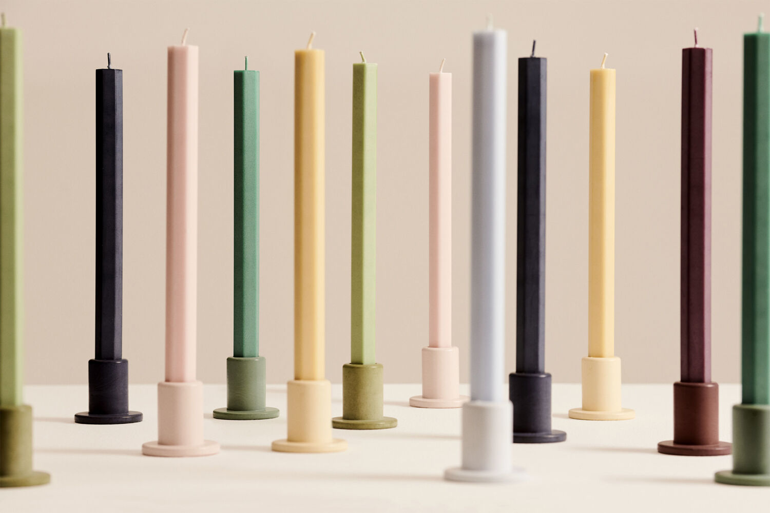 Tube Candleholder Concrete-Small