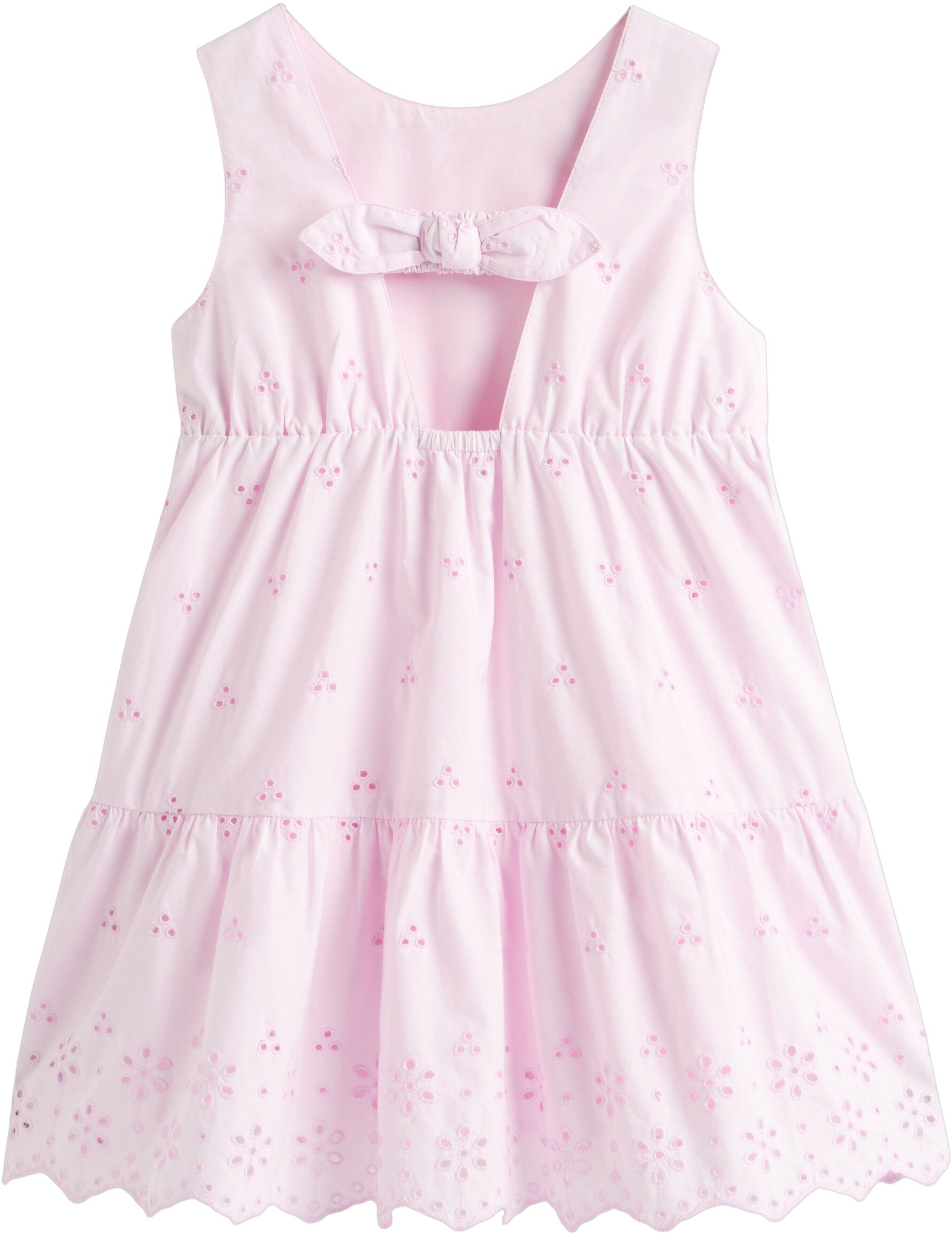 Back Bow Broderie Anglaise Dress
