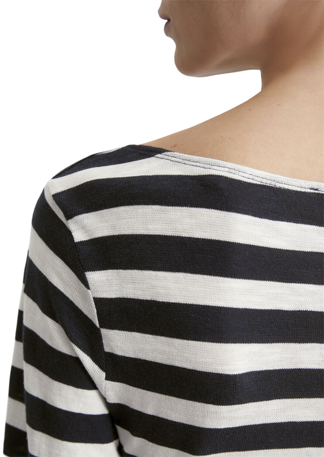 T-shirt, long sleeve, boat neck, st