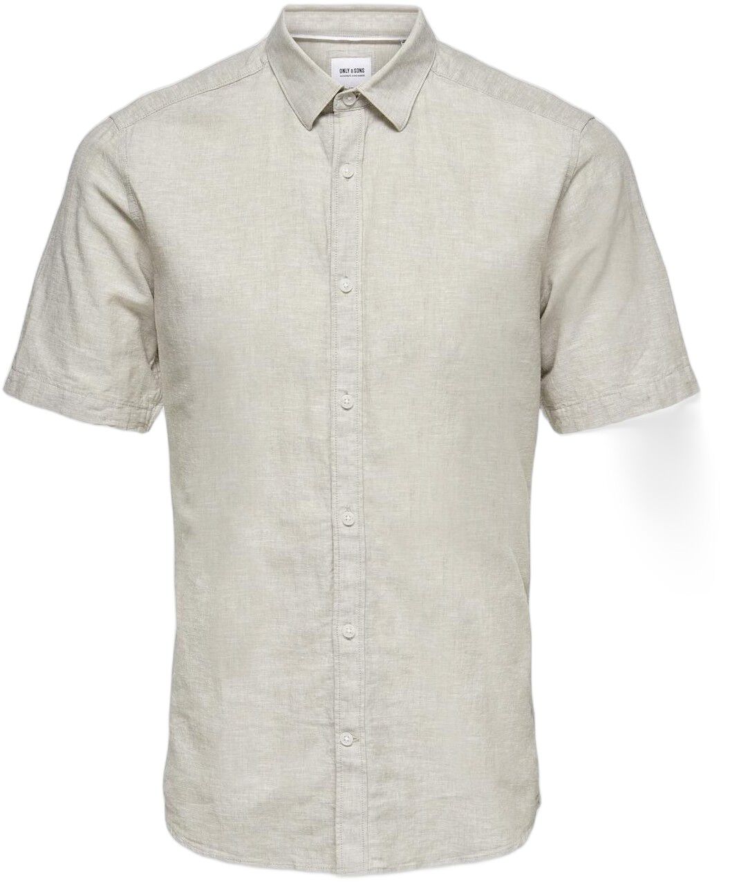 ONSCAIDEN LIFE SS SOLID LINEN SHIRT