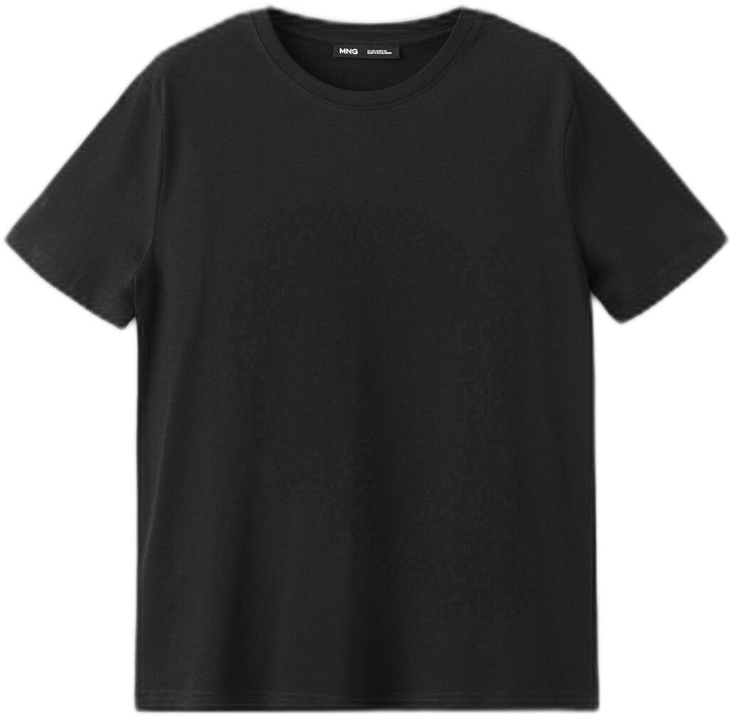 Rounded neck cotton t-shirt