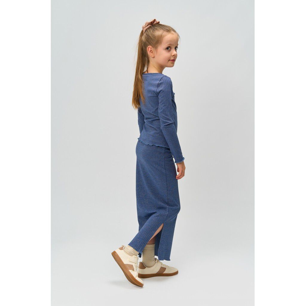 TNRina Long Glitter Rib Skirt