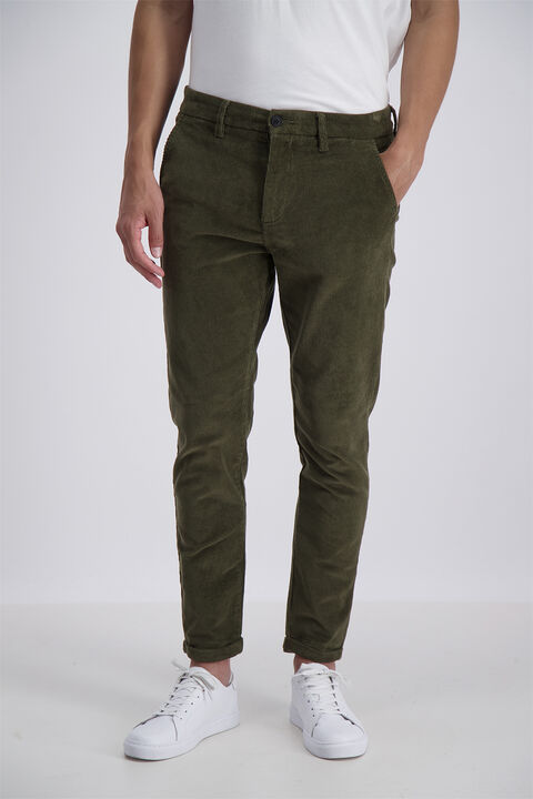 Cropped corduroy pants