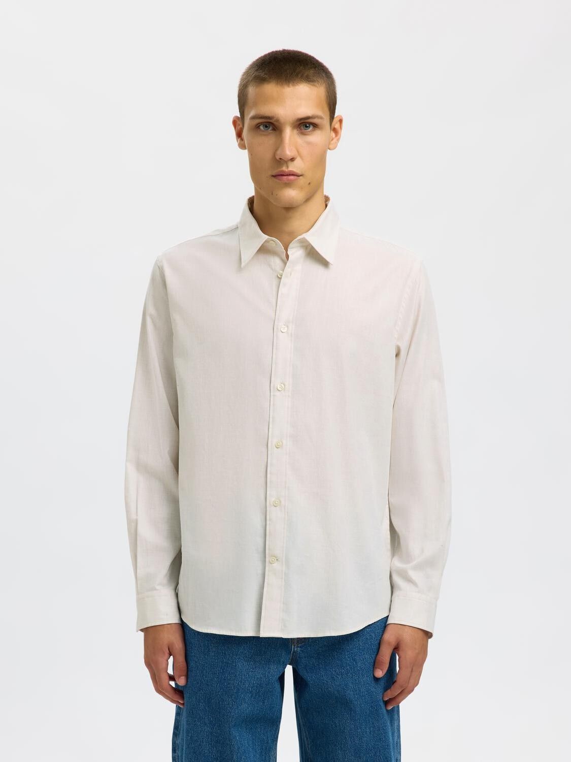SLHREGCHASE MELANGE LS SHIRT