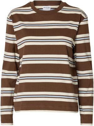 SLFBOXY-LUMA LS O-NECK TEE