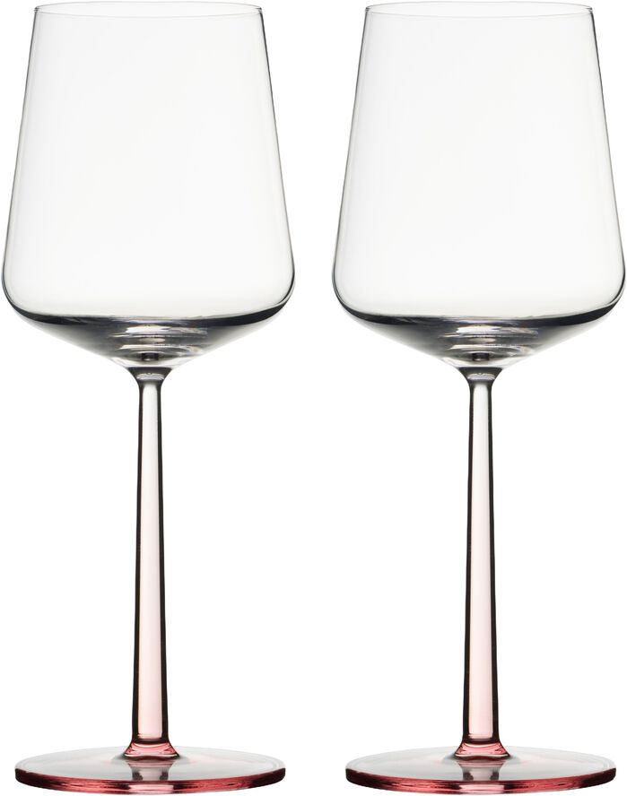 Essence rødvinsglas 45cl rosa 2 stk.