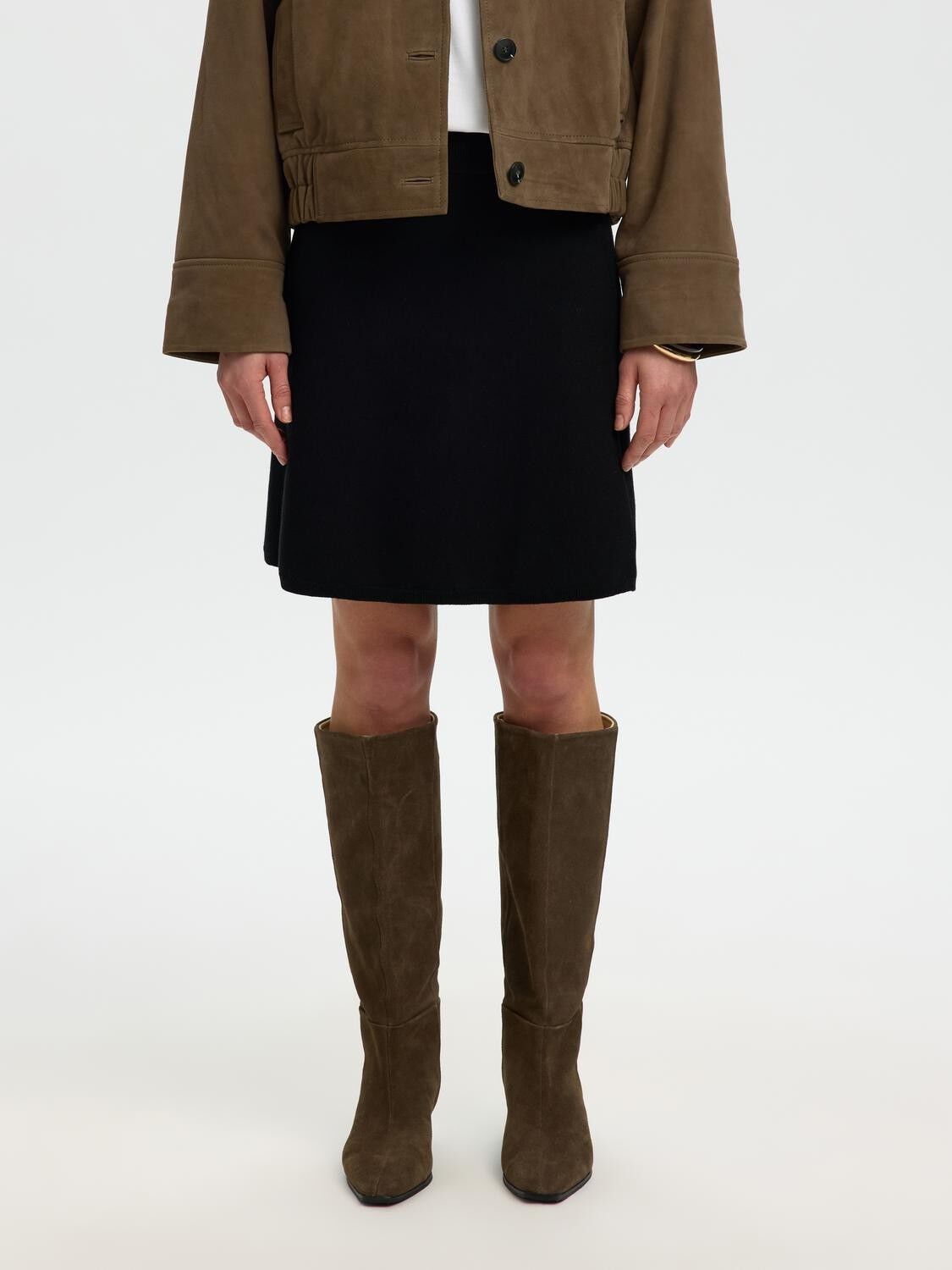 Slwhelen Hw Short Knit Skirt