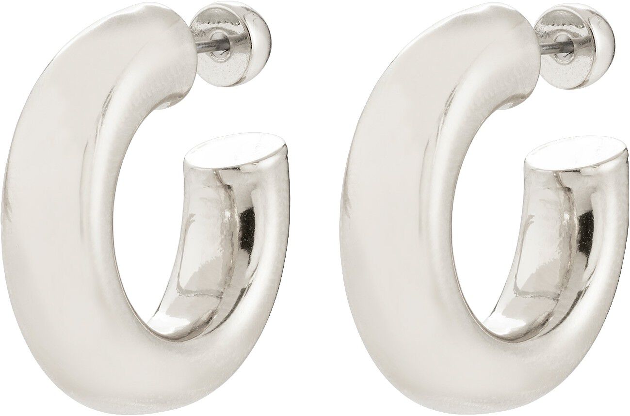 PHASE medium hoops silver-plated