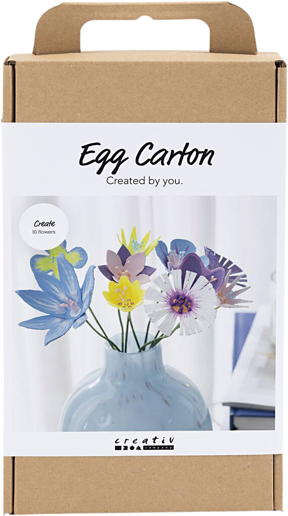 DIY Kit &AElig;ggebakke blomster