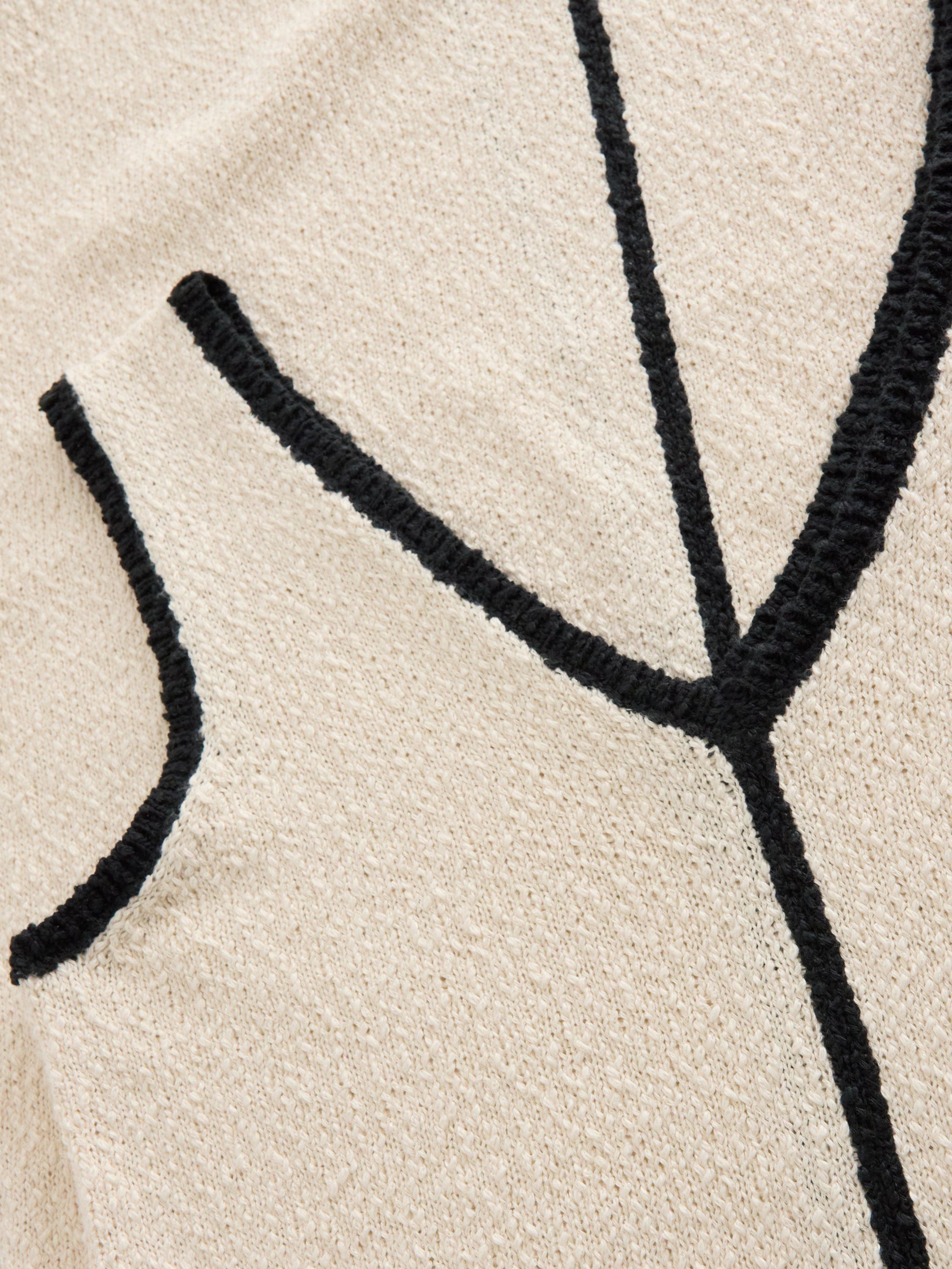 Soft knitted dress structured yarn