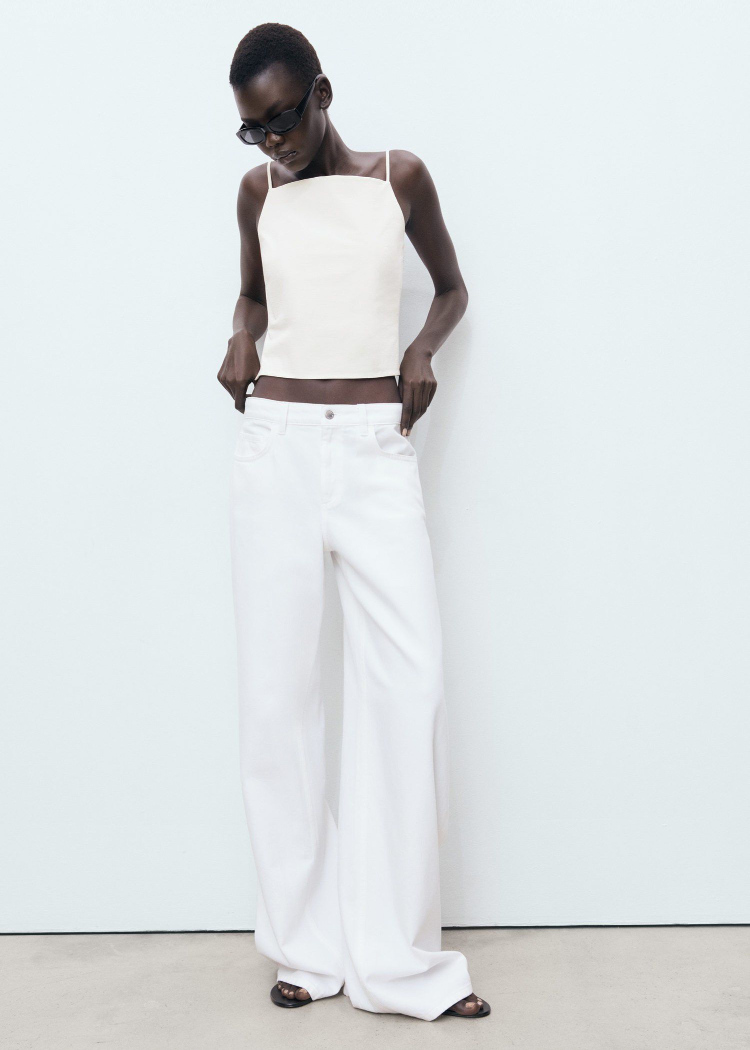 Low waist wideleg jeans