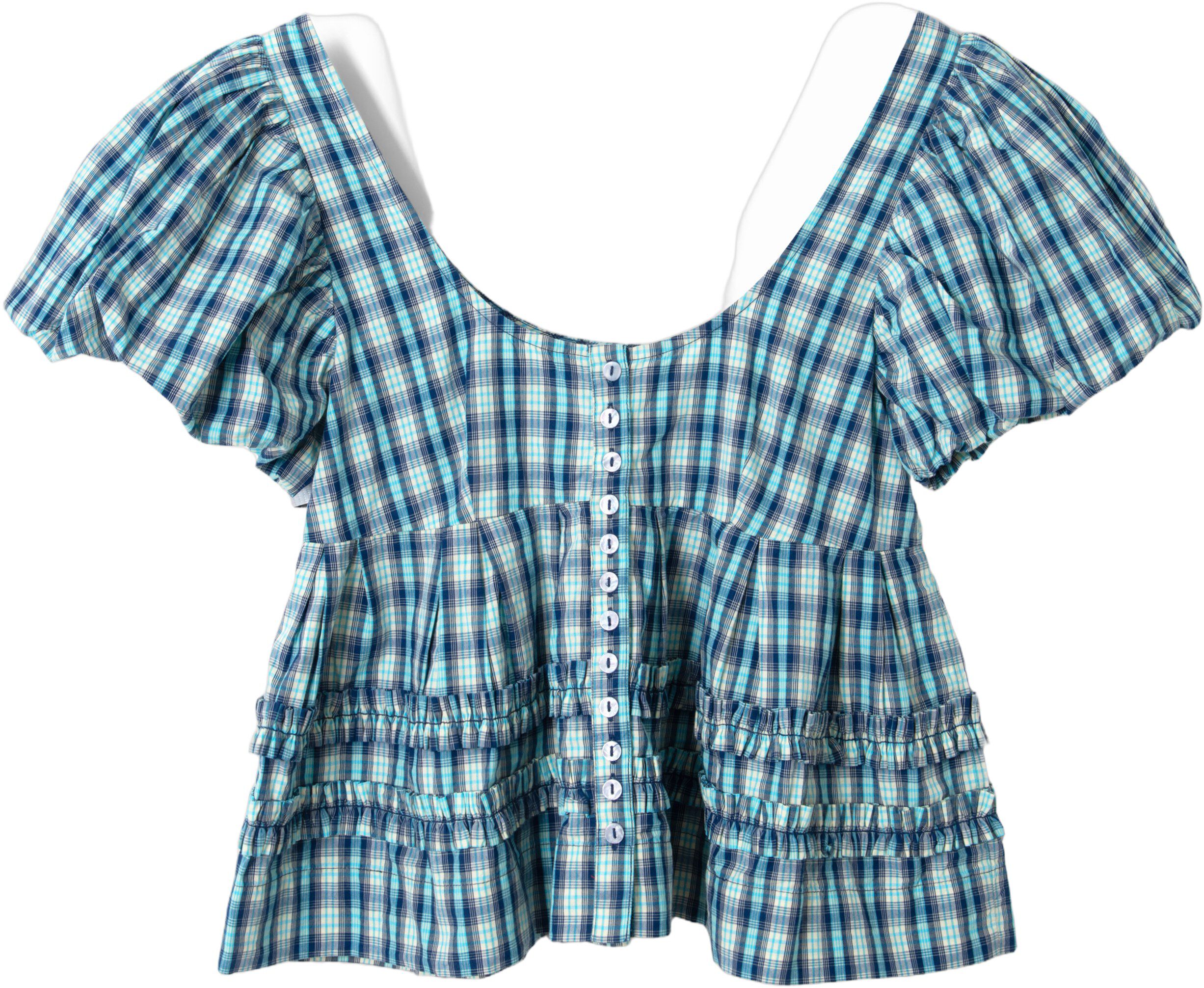 SUMMER JOY BLOUSE- TOMBOY CHECK