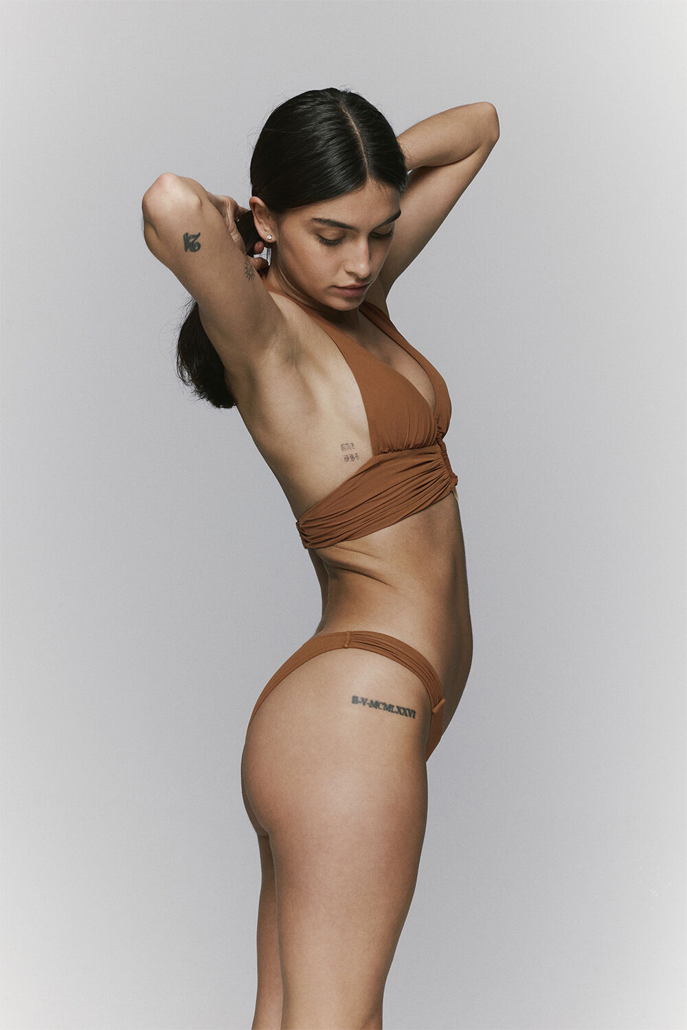 Lita padded triangle bikini top