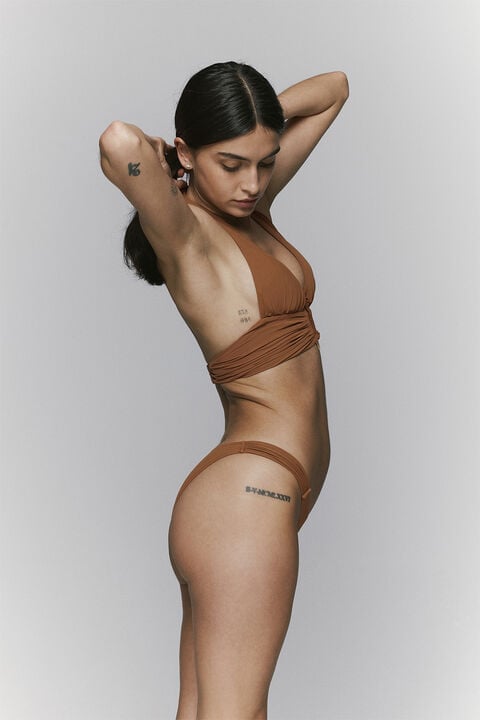 Lita padded triangle bikini top