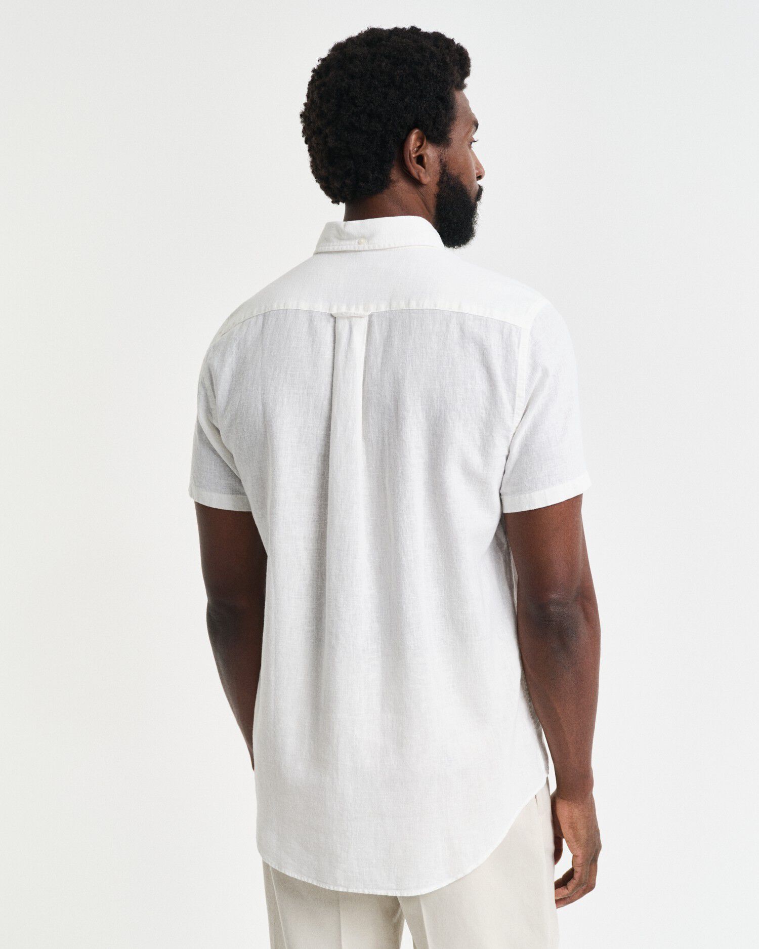 REG COTTON LINEN SS SHIRT