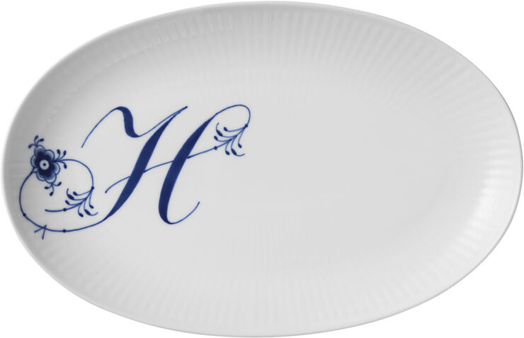 Alphabet Coll Oval Asiette 23,5cm H