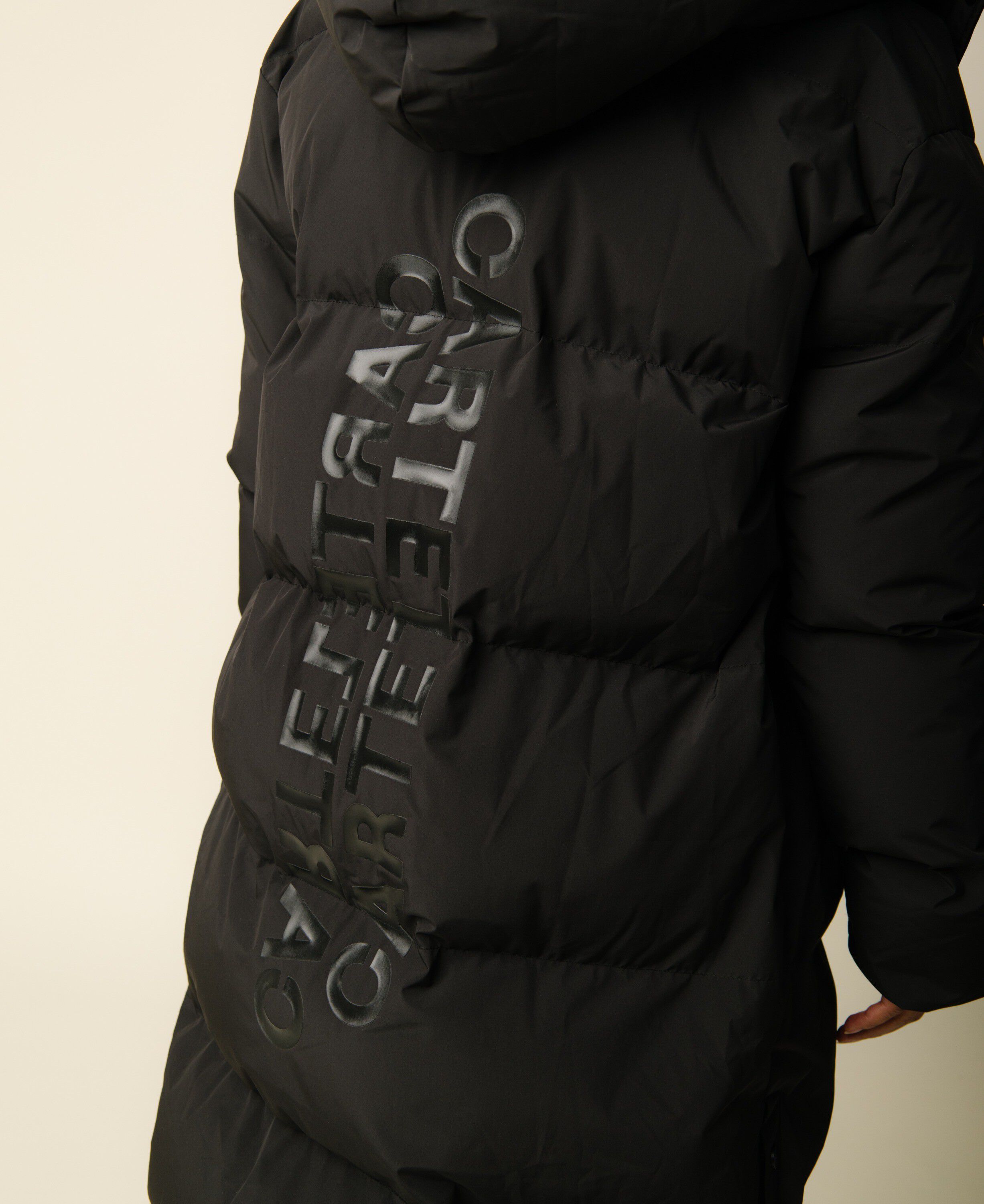 Perma Puffer jacket long - Nero