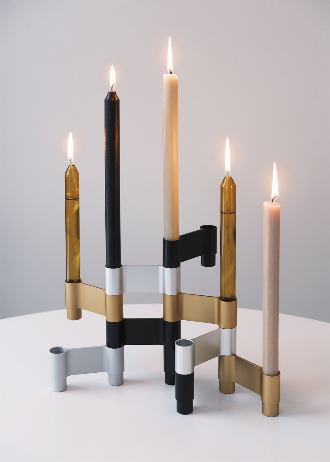 LINK, CANDLE HOLDER, BLACK ANODIZED, 11060B