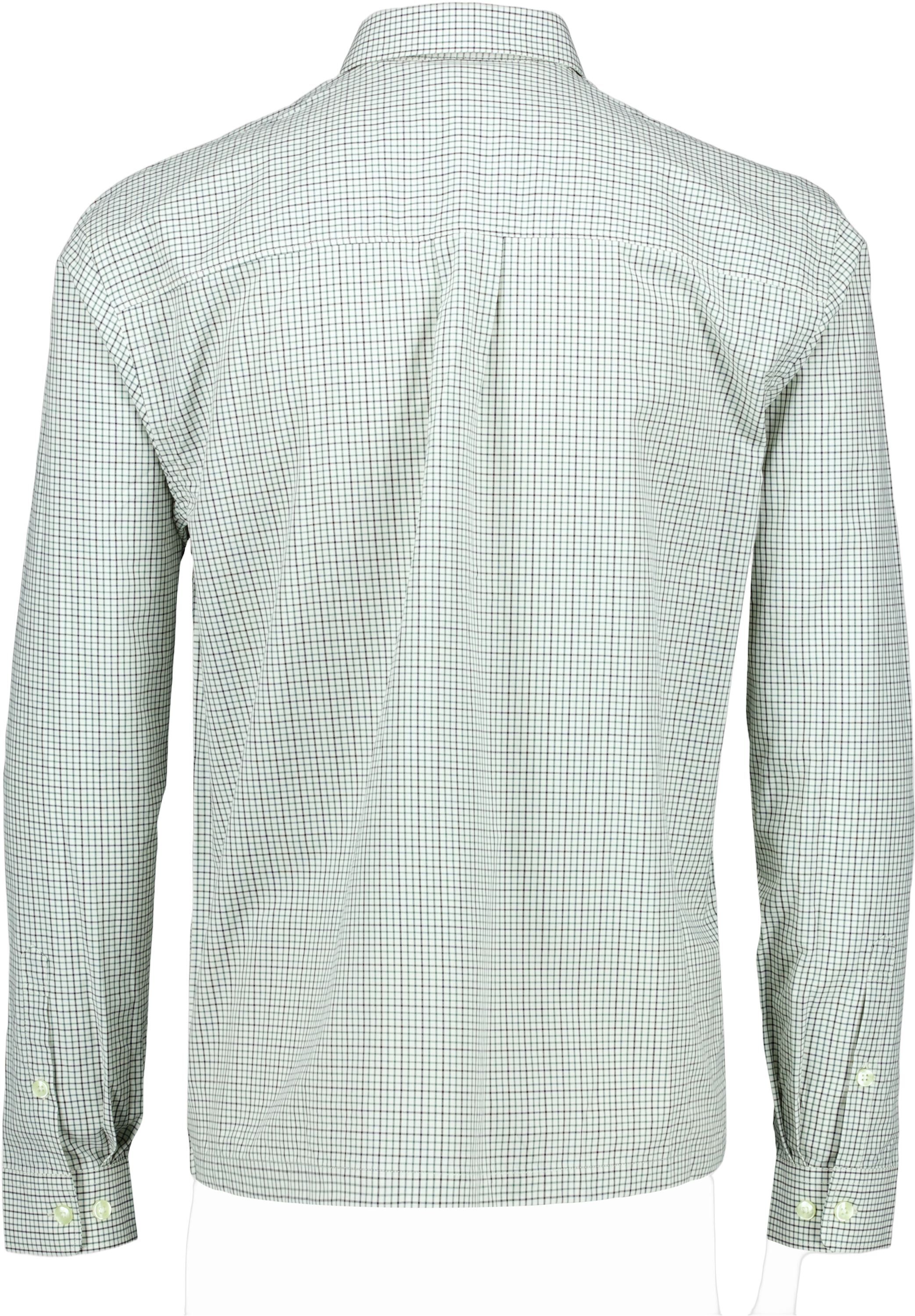 Plain check cropped shirt L/S