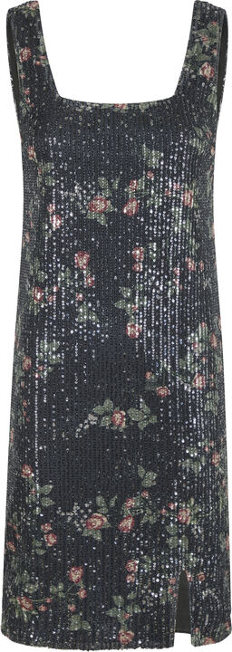 Ririn Flower Sequins Dress
