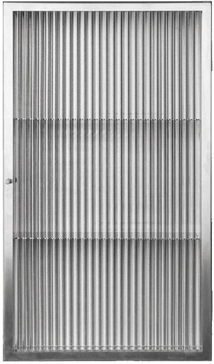 Haze Wall Cabinet - Reeded Glass -