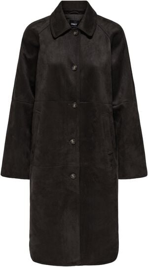 ONLCAROLINA LONG FAUX SUEDE COAT OT