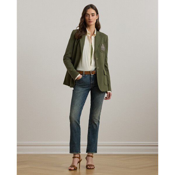 Mid-Rise Straight Ankle Jean