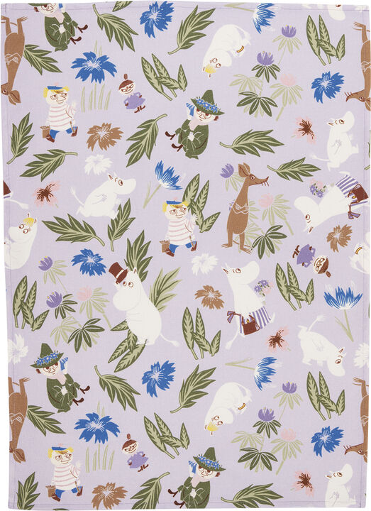 Moomin Arabia Viskestykke 50x70 Lilla