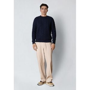 August cable knitted jumper