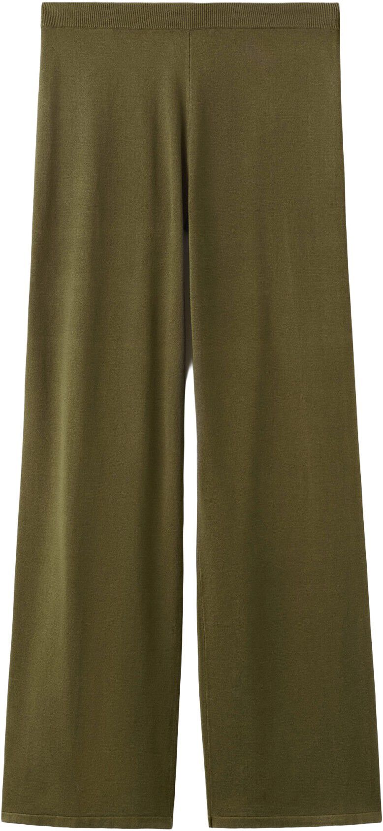 Fine-knit straight-fit trousers