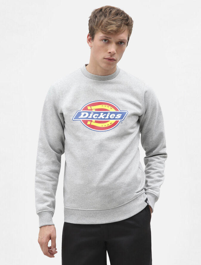 ICON LOGO SWEATSHIRT GREY MELANGE