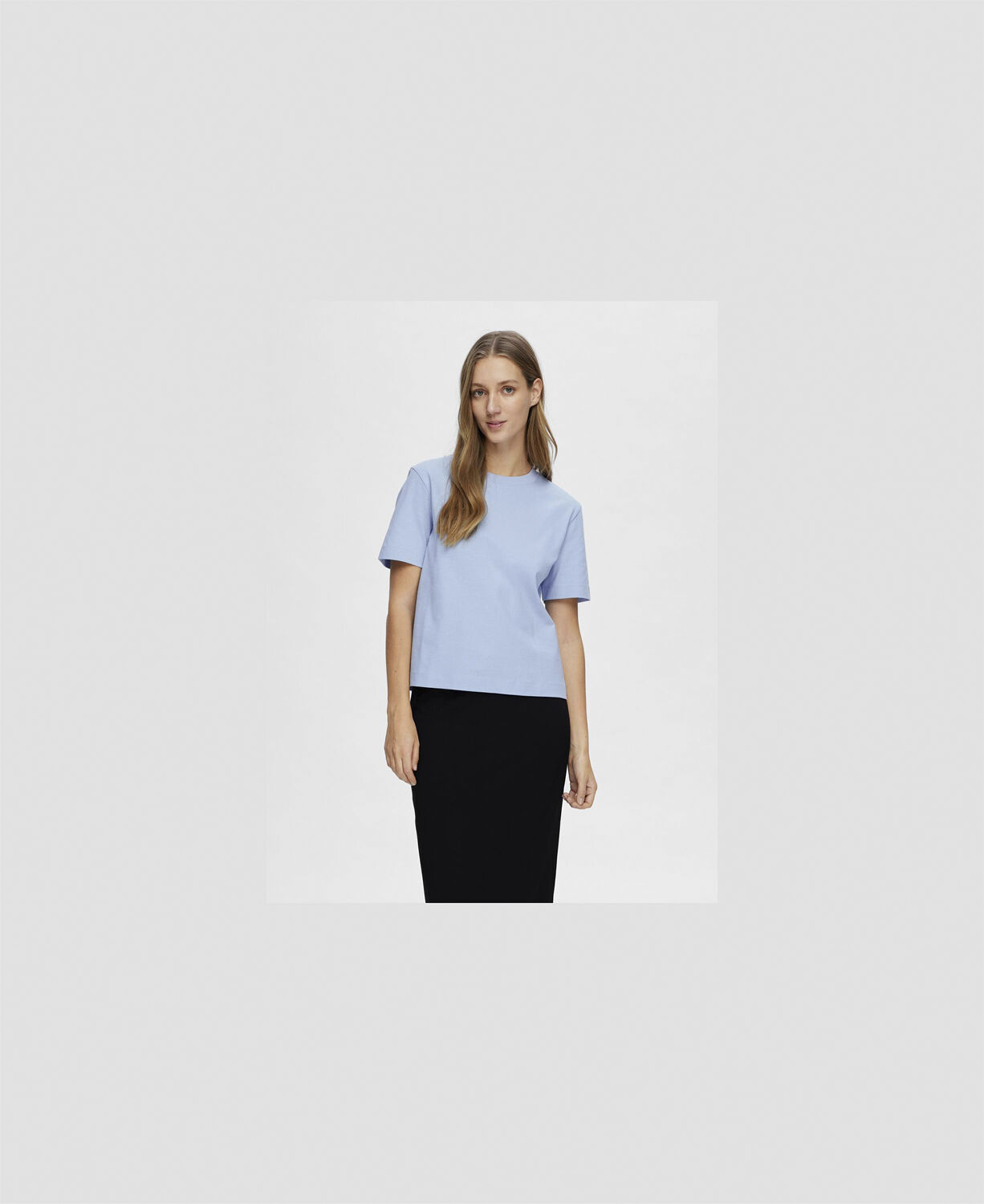 Slfessential Ss Boxy Tee Noos